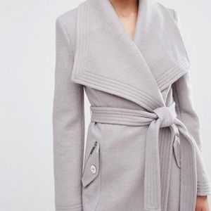 lipsy camel wrap coat